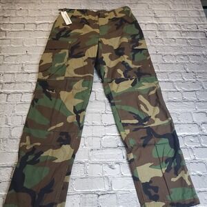 US Army BDU Pants Mens Small Regular Woodland Camo Cargo Hot Weather Combat New